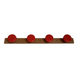Old coat rack grosfillex red and beige