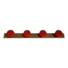 Old coat rack grosfillex red and beige