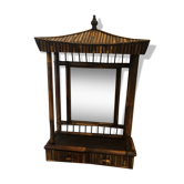 Mirror pagoda bamboo 78 x 52 cm