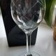 Set of 6 wine glasses / water 50 years engraved in crystal