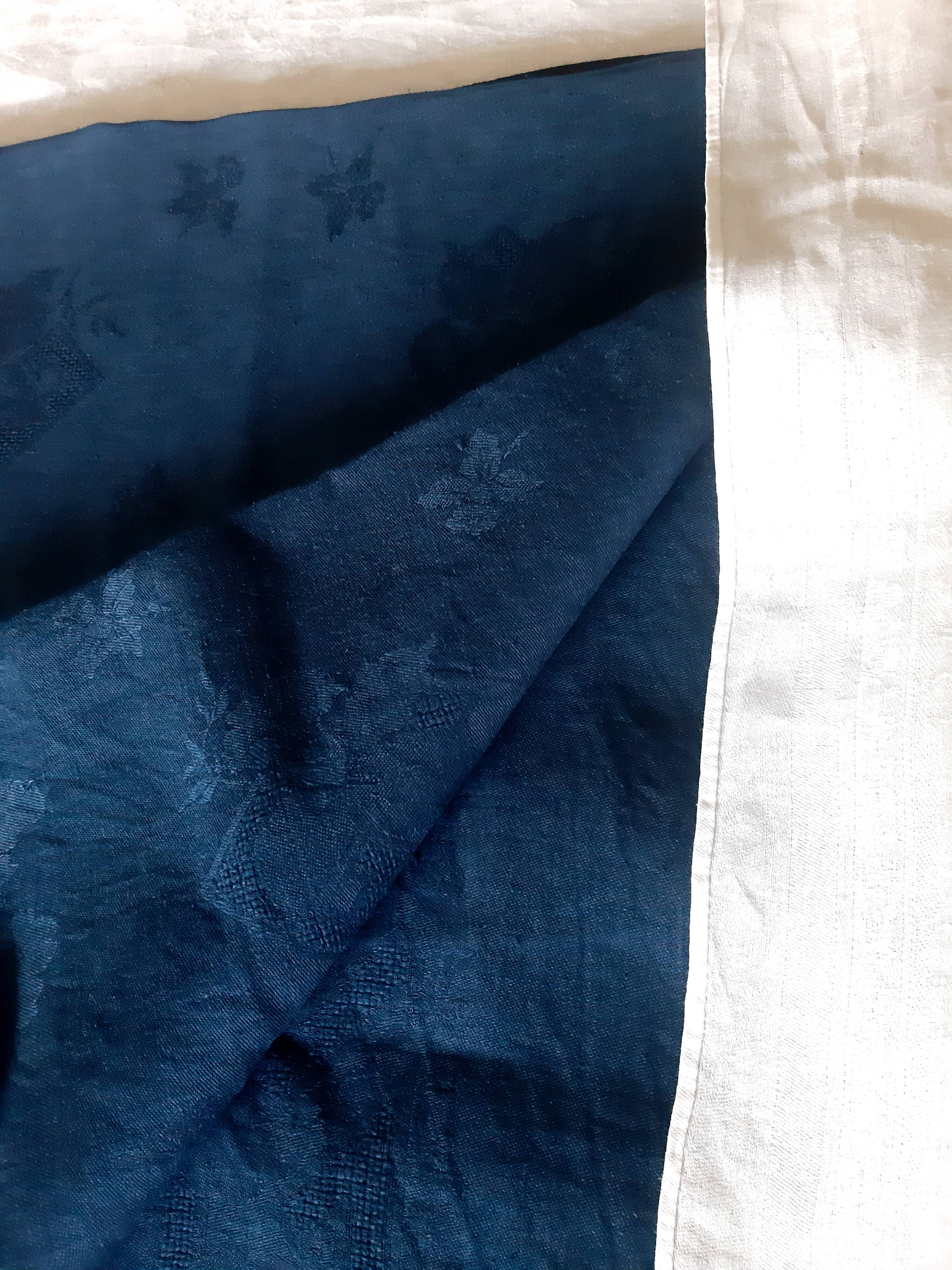 Old linen tablecloth