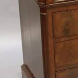 Mahogany and marble chest of drawers Louis Philippe period