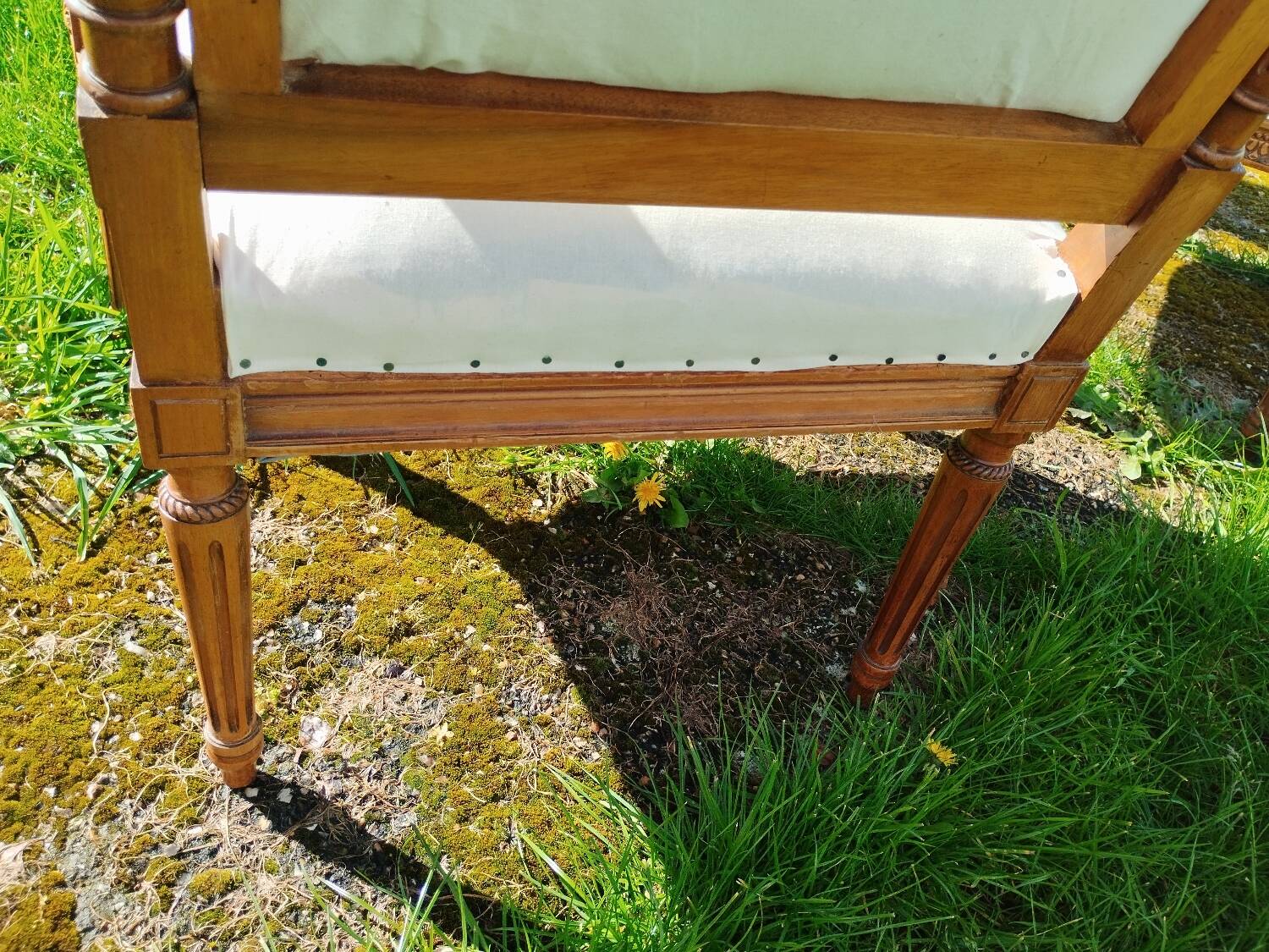 Pair of old Louis XVI style armchairs