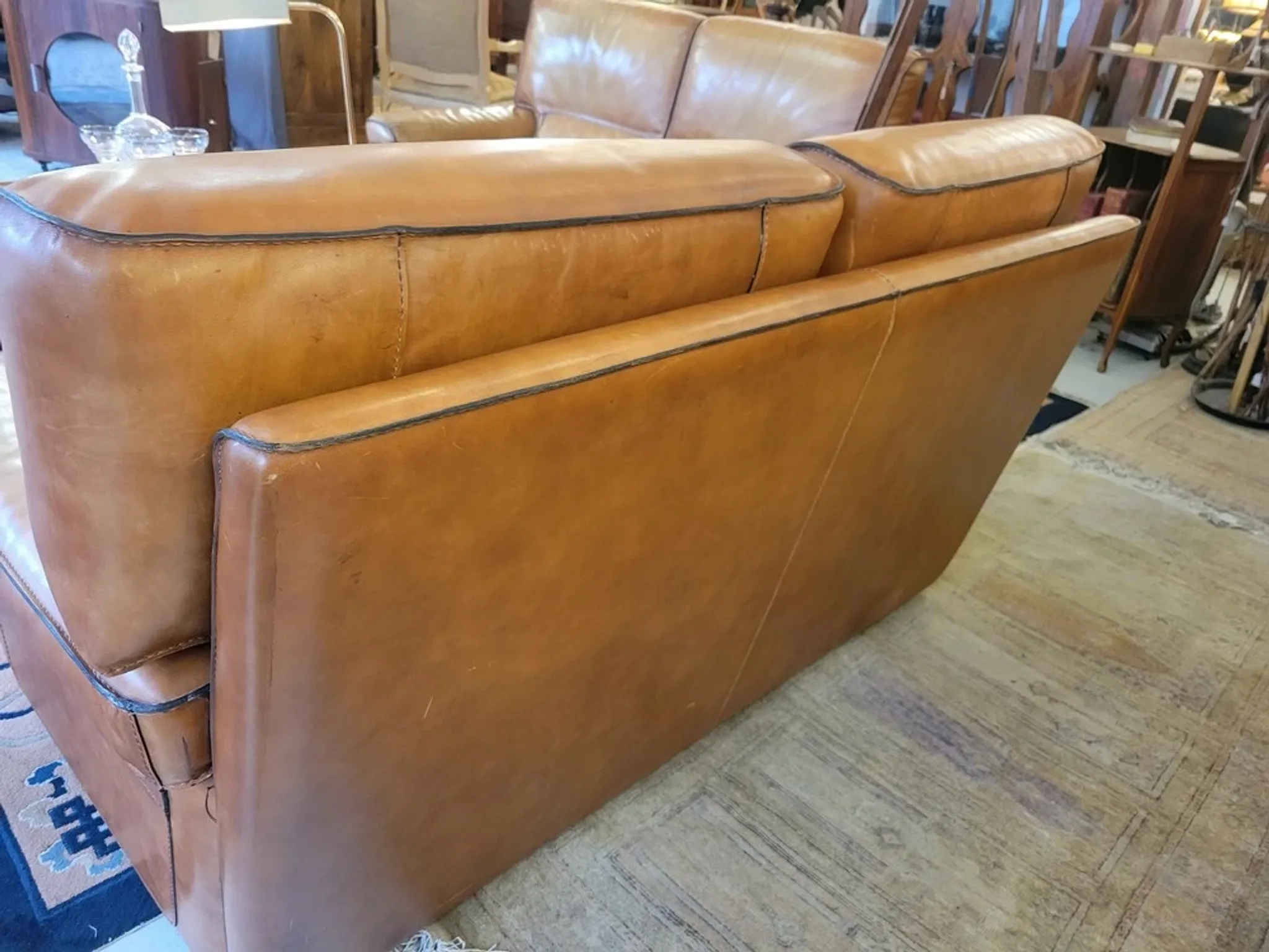 Pair of leather sofas
