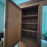 Vintage wardrobe with ice linen and wardrobe