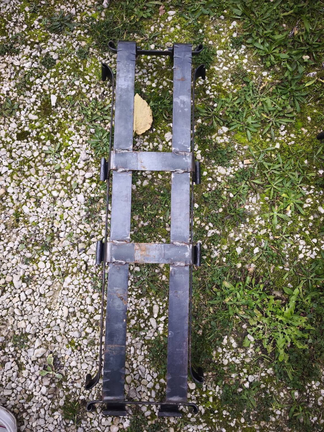 Wrought iron log holder or plant stand