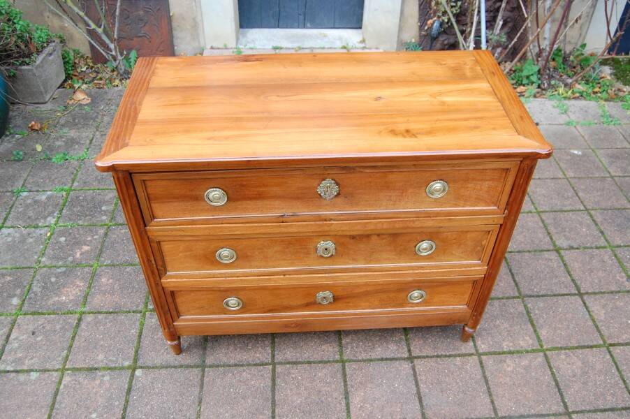 Louis XVI period walnut secretary chest from the 18th century