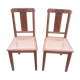 Paire de chaises art deco en cannage