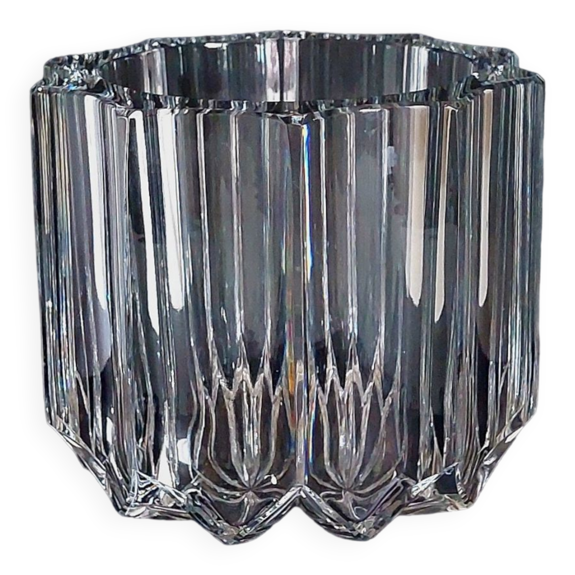 Art Deco crystal vase