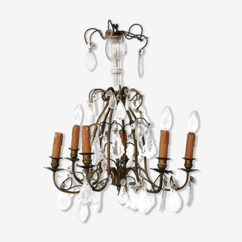 Colavita pampille of style Louis XV bronze Doré 6 lights