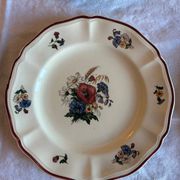 Set of 11 antique plates in Sarreguemines earthenware – Agre decoration