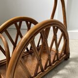 Rattan magazine holder