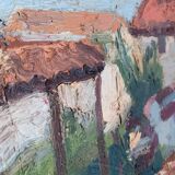 Tableau huile sur toile paysage du sud de la France