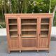 Large Art Deco Display Library stripped in solid mahogany 1930 200cm