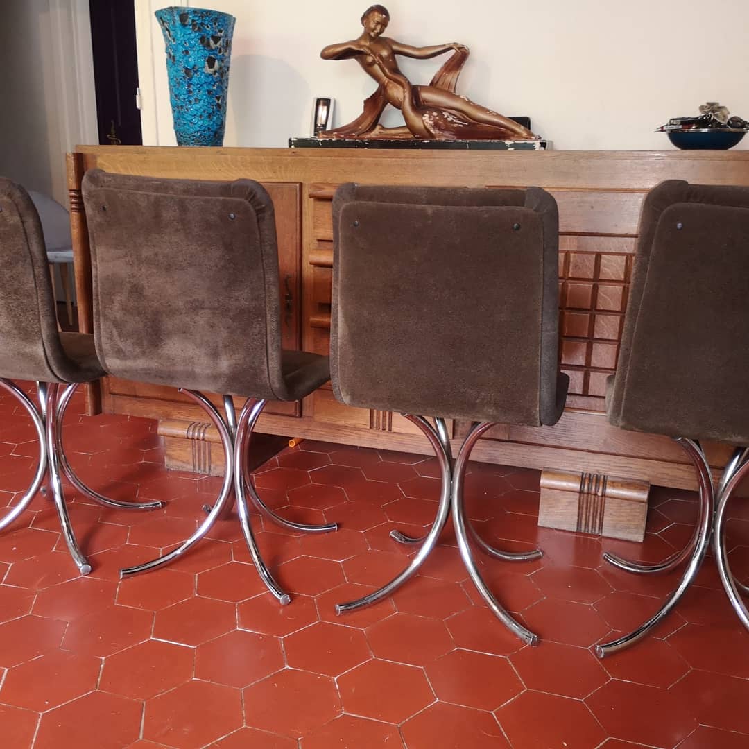 Italian design dining set 70s