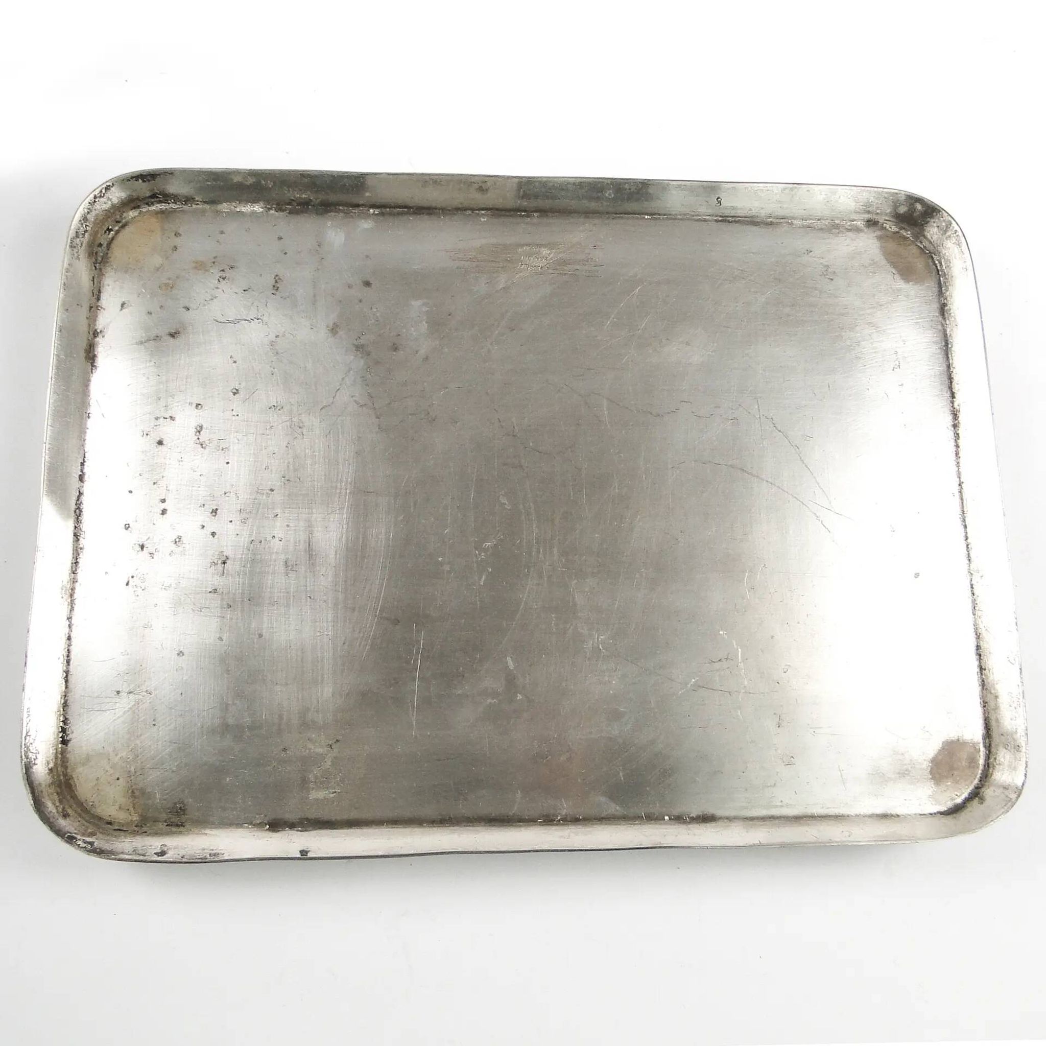 Art Deco tray, silver-plated brass, Norblin, Poland, 1930s