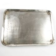 Art Deco tray, silver-plated brass, Norblin, Poland, 1930s