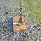 Magnificent set: brass fireplace accessories + rare items