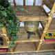 Bamboo and rattan shelf
