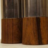 Salière et poivrier en palissandre de Rio