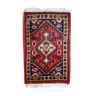 Tapis vintage persan hamadan fait main 1.3' x 2' (41cm x 61cm) 1970s, 1c763