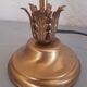 Art deco globe tulip glass lamp