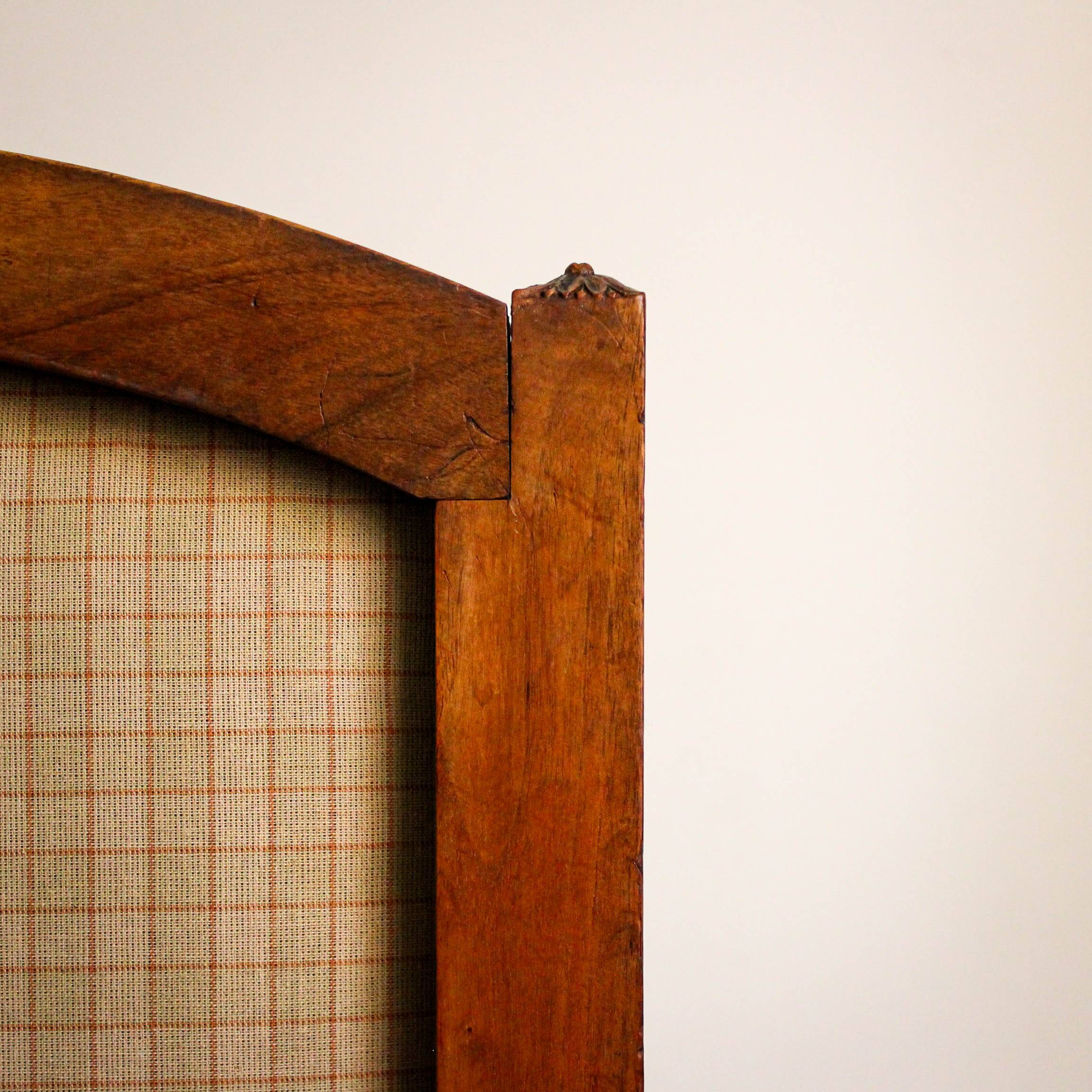 Louis XVI style carved armchair