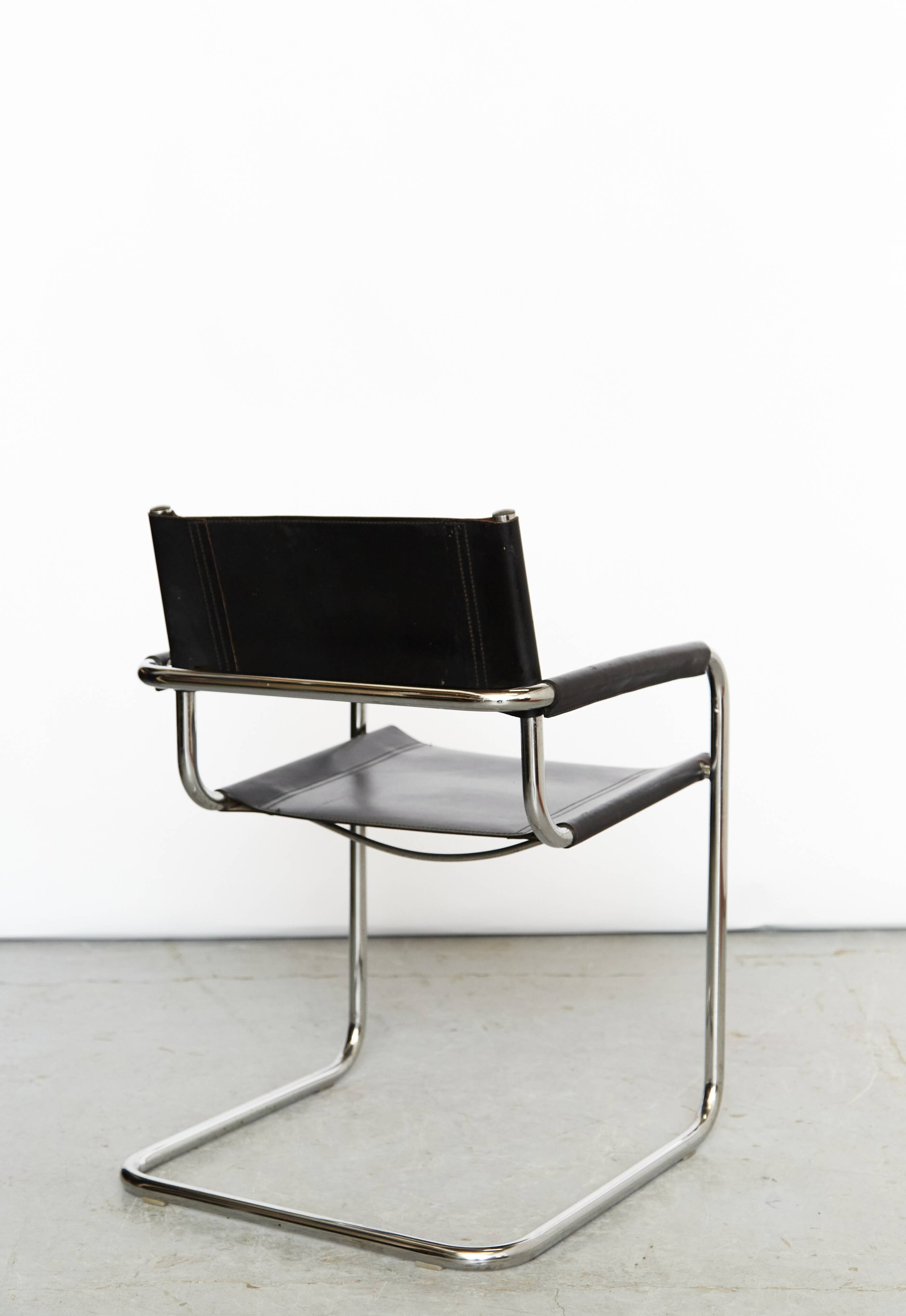 Bauhaus leather Cantilever produced by Fasem, Italy