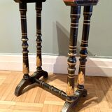 Napoleon III lacquered wooden side table