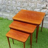Teak nest tables