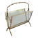 Bamboo-style brass magazine rack from the Baguès house.