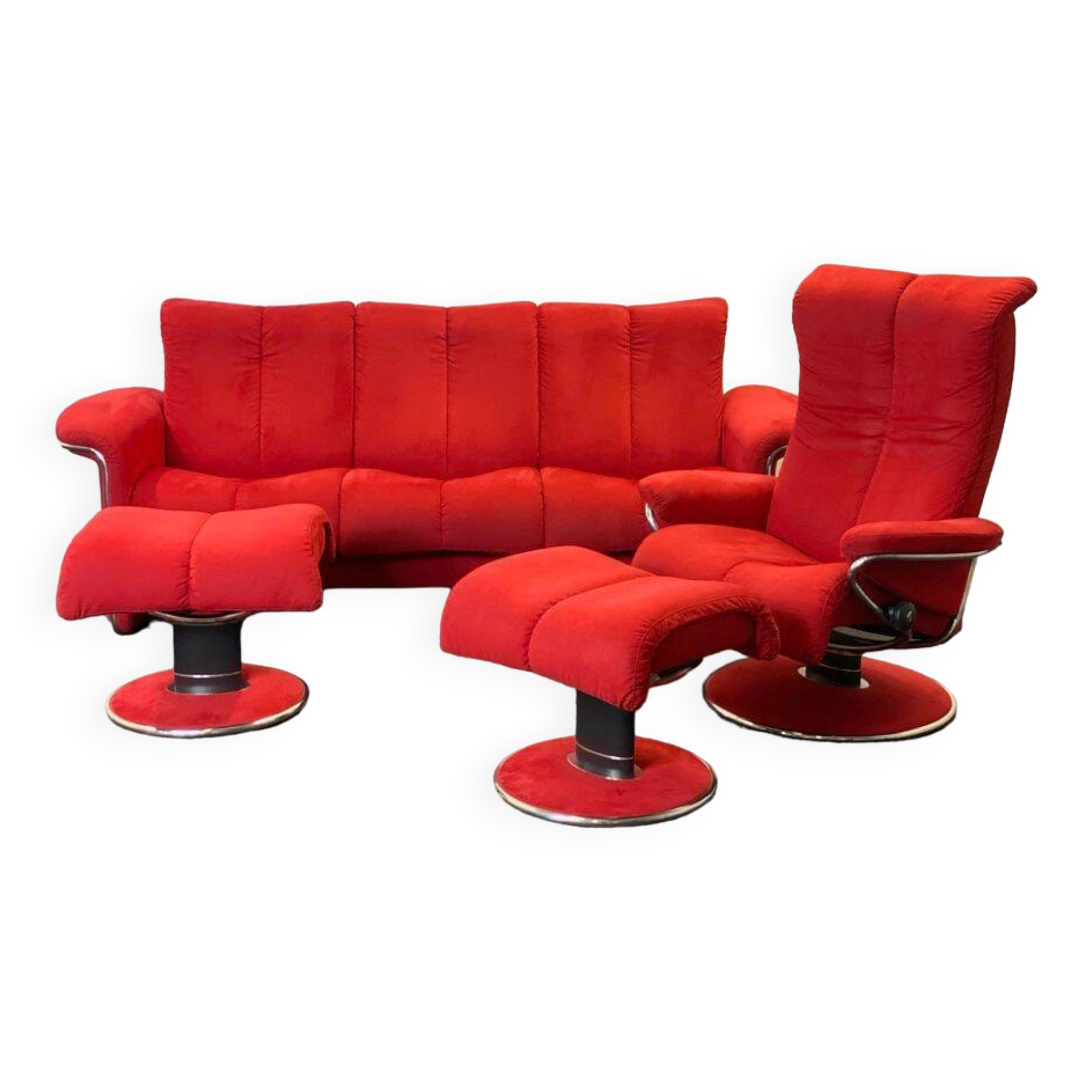 Ekornes Stressless Soul & Blues Suite – in Red Alcantara