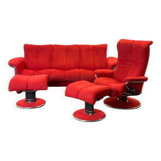 Ekornes Stressless Soul & Blues Suite – in Red Alcantara