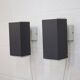 Pair of grey and white wall sconces by Preben Dahl for H. F. Belysning, 1960s