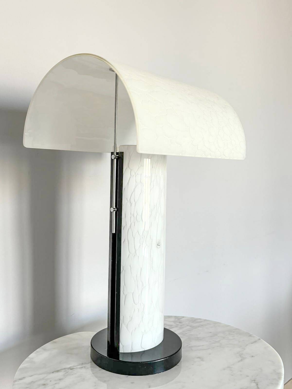 Lampada in Vetro di Murano Firmata Zonca, Italia 1980s, ottimo stato di conservazione.