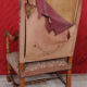 Louis XIII style carpeted chair