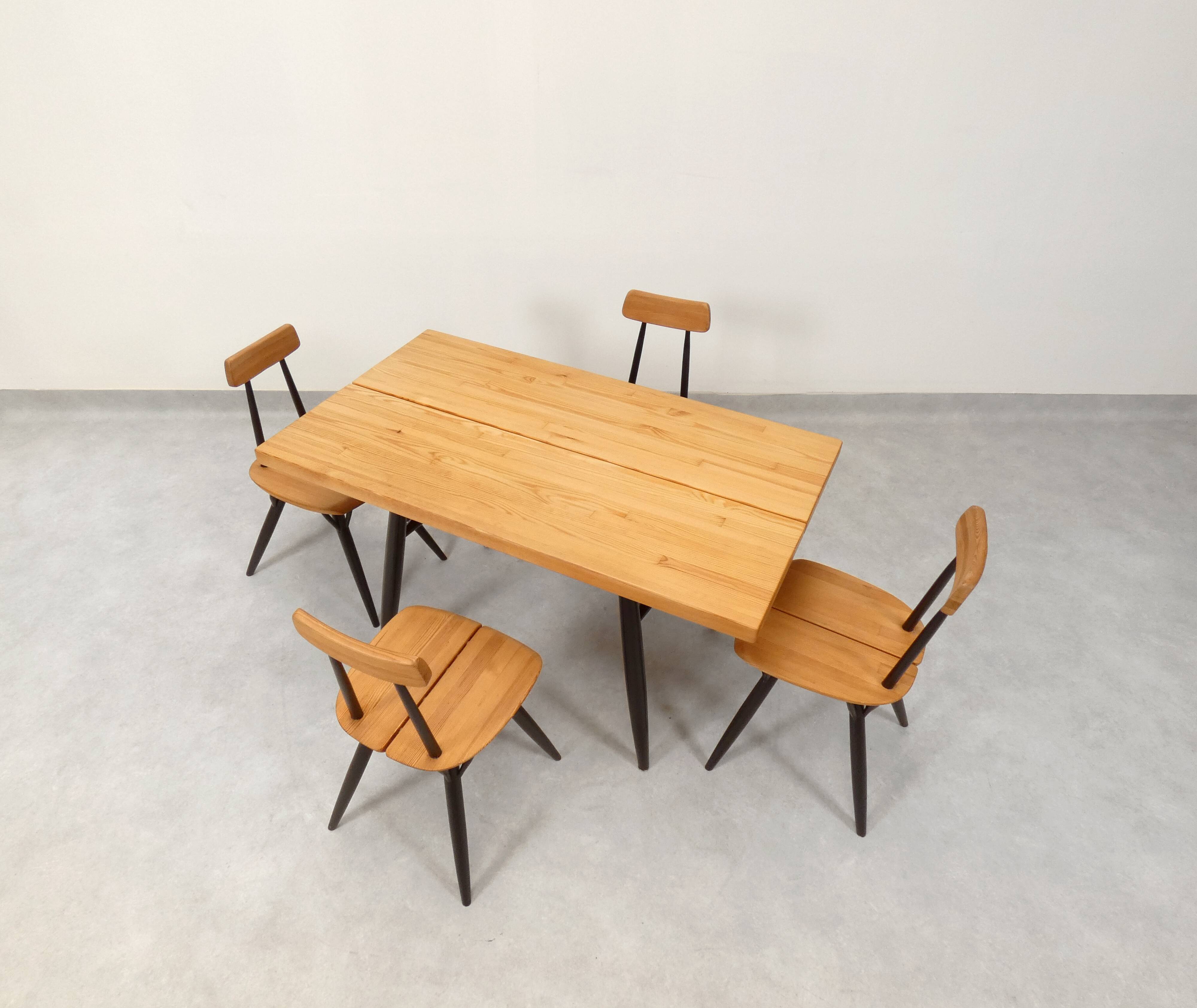 Ilmari Tapiovaara “Pirkka” dining set for Laakan Puu Finland