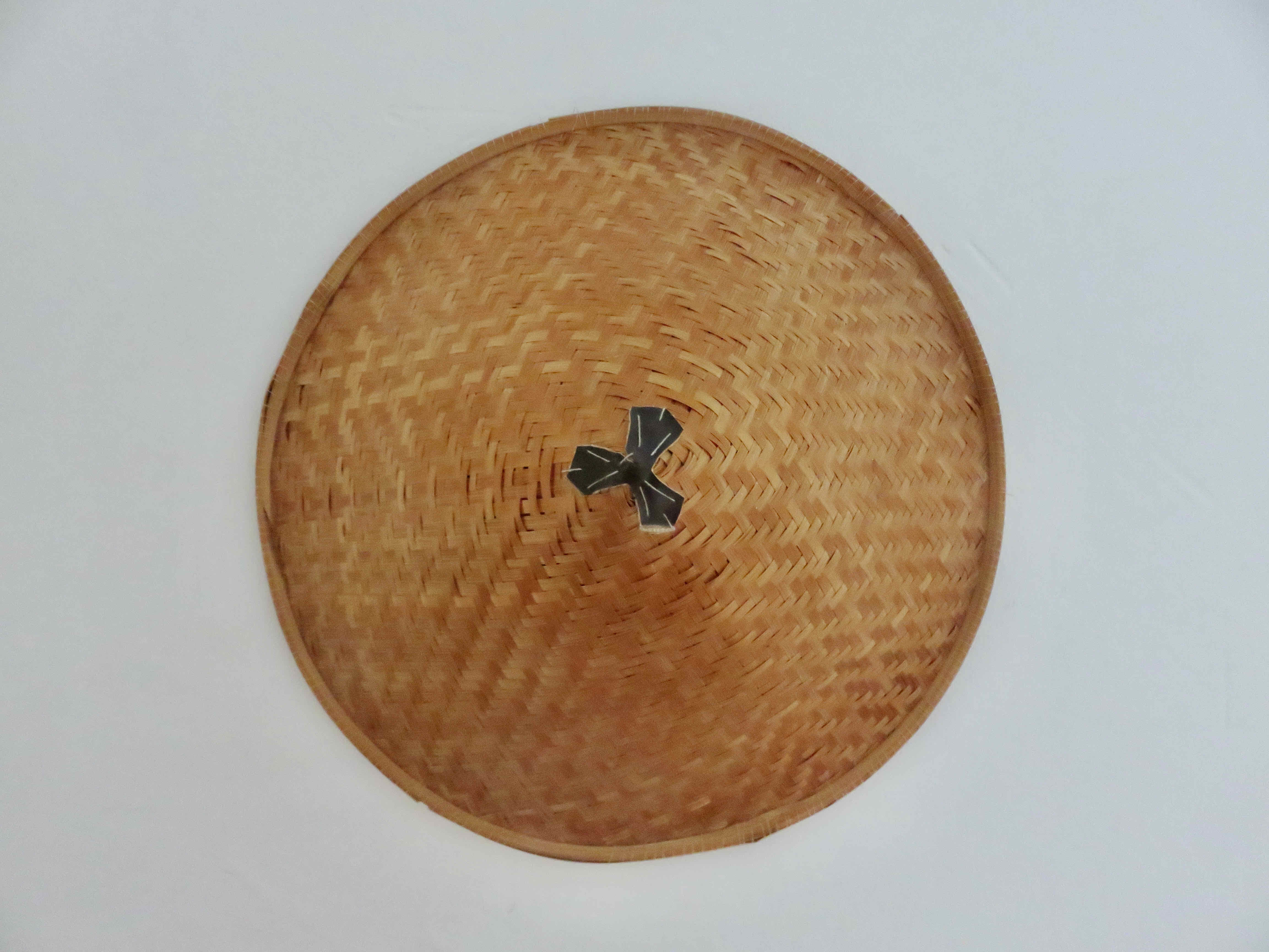 Asian Chinese rattan hat in the 70s