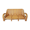 Bamboo and rattan vintage sofa