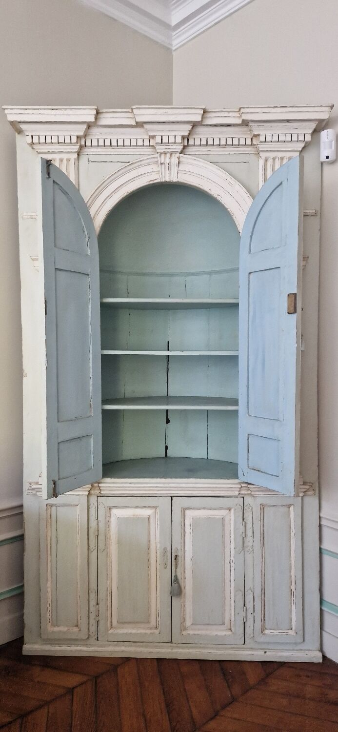 19th-century corner furniture, Louis XIV style.