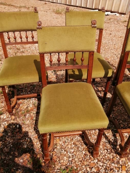 Set of 6 henry II chairs