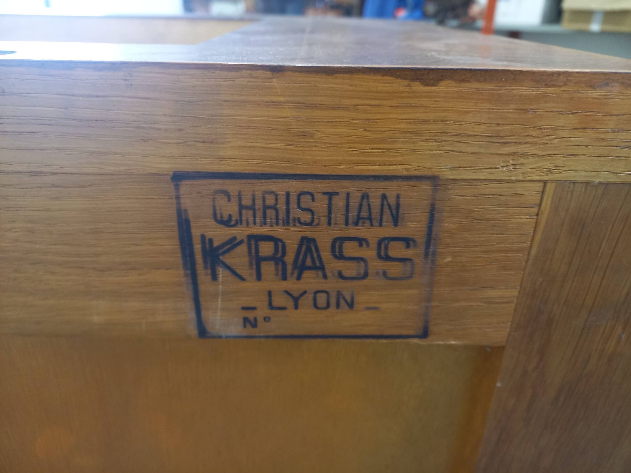 Vitrine art déco signé Christian Krass