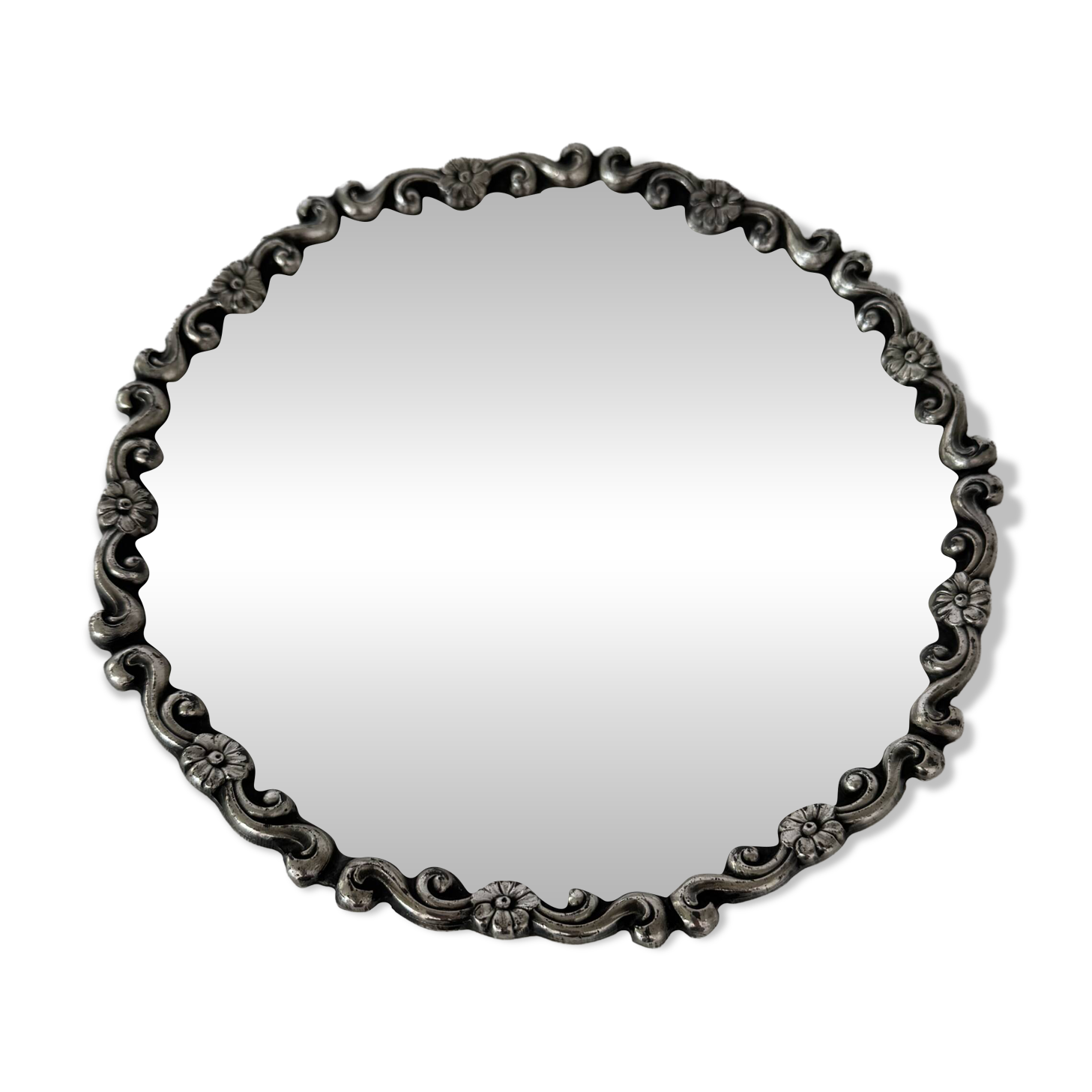 Bol de service en argent massif orné antique italien