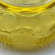 Rare Art Deco salad bowl by André Hunebelle in yellow molded pressed glass