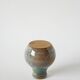 Small glazed stoneware ceramic vase signed, 1970