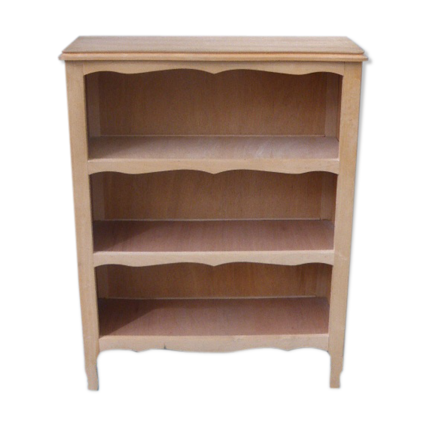 Bibus, small library, vintage raw wood 1960/70