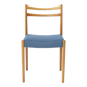 Chaise de salle à manger vintage Lübke, Allemagne années 1970, chaise en bois de hêtre