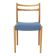 Chaise de salle à manger vintage Lübke, Allemagne années 1970, chaise en bois de hêtre