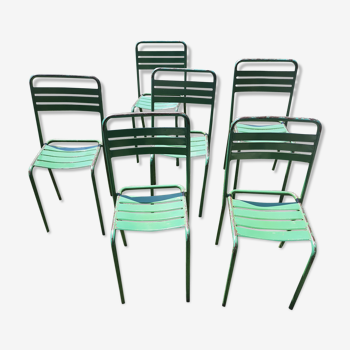 Metal bistro chairs