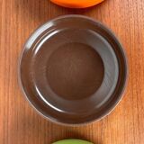 Set of 4 stackable Mepal bowls in mid-century Danish Space Age style, made by Rosti, 1960.